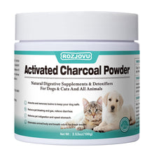 Load image into Gallery viewer, Activated Charcoal for Dogs, Cats, and All Pets, Charcoal for Dogs Poisoning, Digestive Health, Gas & Liver Support, Non-GMO, Gluten Free,3.53oz(Powder)