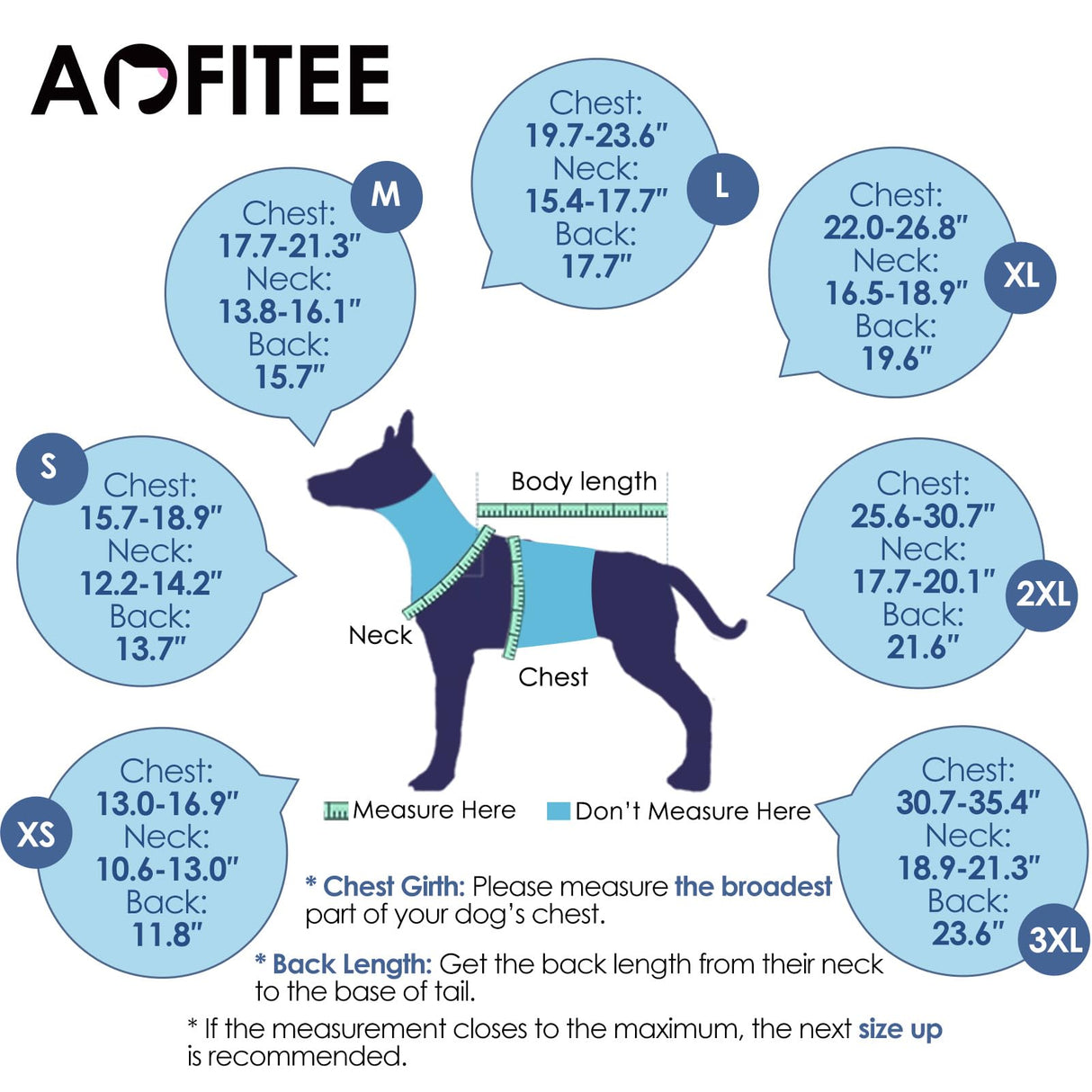 AOFITEE Extra-Large Dog Anxiety Vest, Thunder Jacket for Dogs Anxiety, Breathable Pets Calming Shirt for Fireworks, Thunder, Travel, Separation, Anti-Anxiety Pet Calming Vest with Collar, XXXL