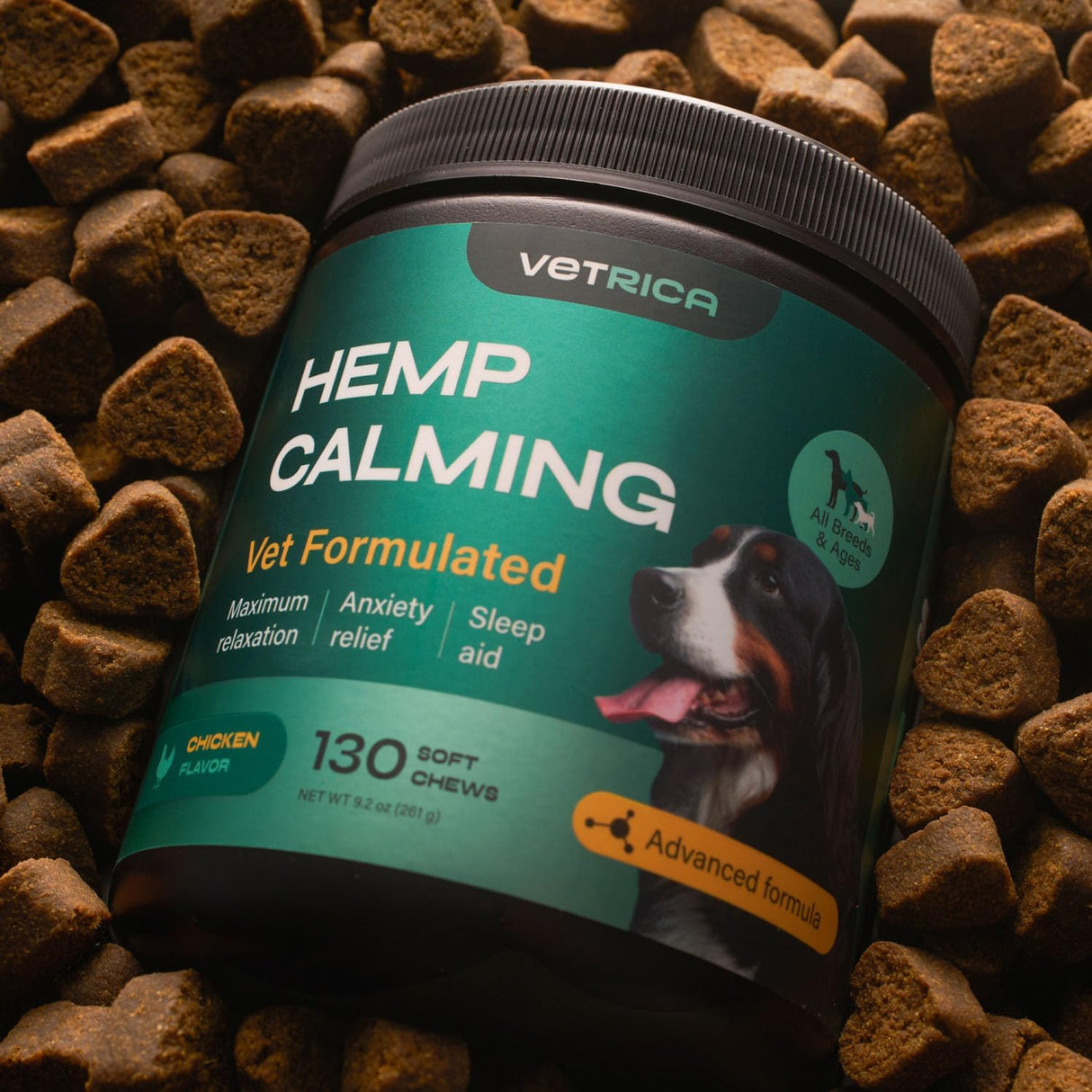 Сalming Сhews for Dogs Anxiety Relief - Dog Anxiety Relief Supplement - Soft Calming Chews - Dog Calming Treats for Storms, Separation, Fireworks, Vet Visits, Travel, Grooming, Barking, Chewing