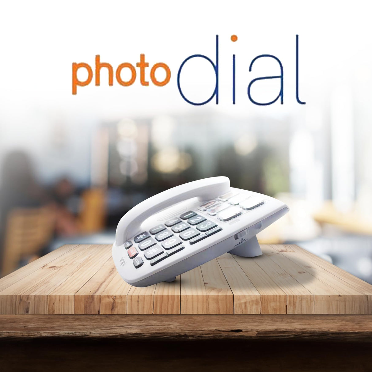 SMPL Big Button Phone for Seniors, Simple Corded Landline Home Telephone for Elderly, Handicap, Alzheimer’s, Dementia, Hearing & Vision Impaired 56010
