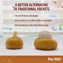 Load image into Gallery viewer, Pet MD Wrap A Pill Peanut Butter Flavor Pill Paste for Dogs - Make a Pocket or Pouch to Hide Pills & Medication - 8 oz