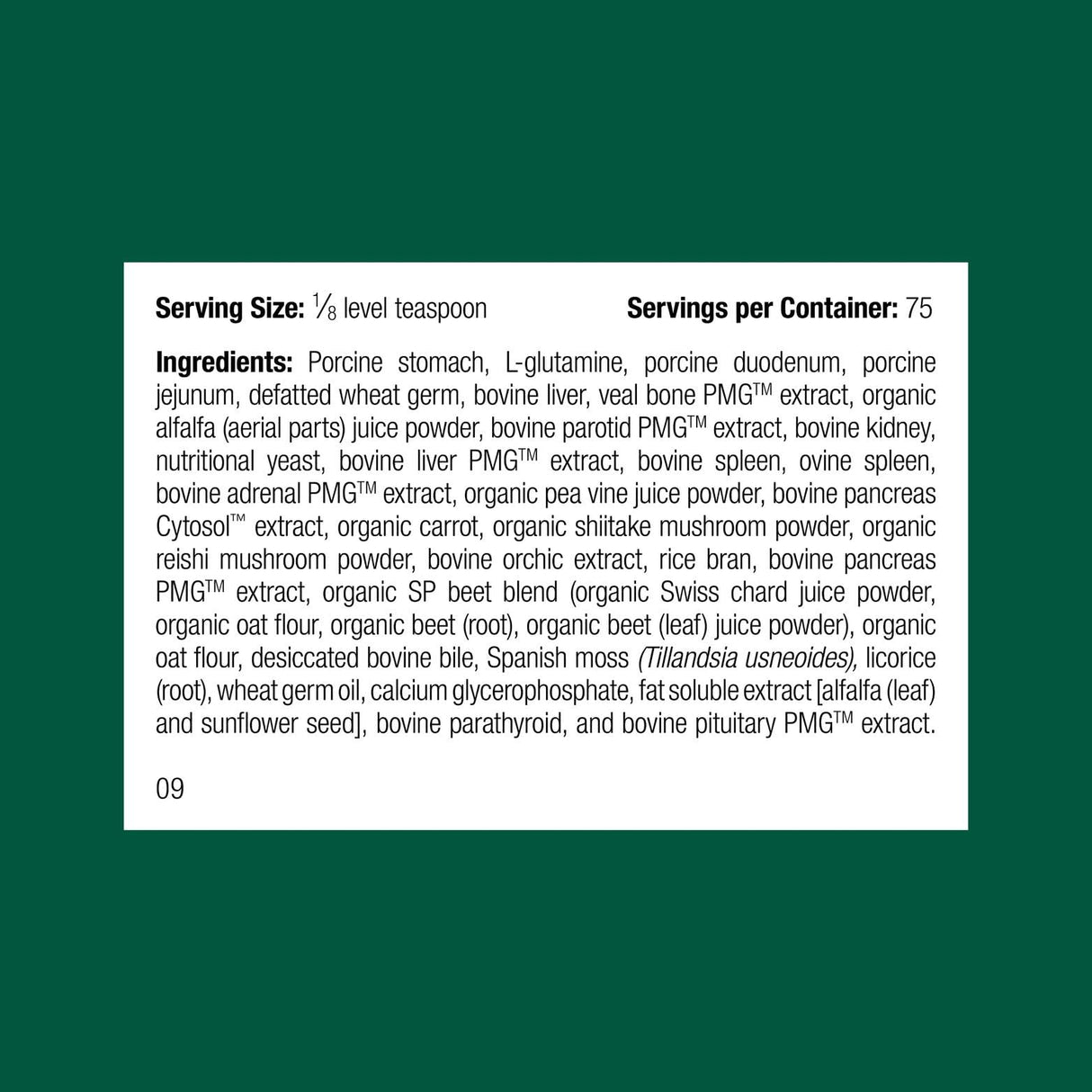 Standard Process Inc. Canine Enteric Support - Digestive System Support for Dogs - Nutritional Dog Supplement for Gut Health - Canine Supplement Formula to Aid Healthy Digestion - 30 g