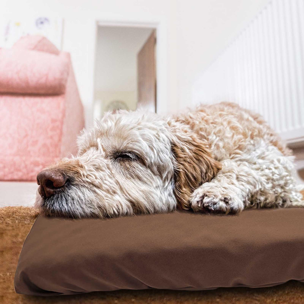 Dog Bed Cover Waterproof Replacement Machine Washable Covers for 20x15 Inch Dog Bed Heavy Duty Scratch Resistant Mattress Protector Pet Bed Cover Only Brown