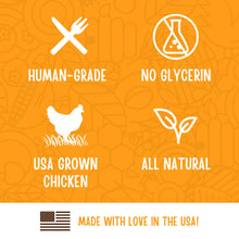 Load image into Gallery viewer, Full Moon Chicken Jerky Healthy All Natural Dog Treats Human Grade Made in USA Grain Free, 1.5 Pound (Pack of 1)