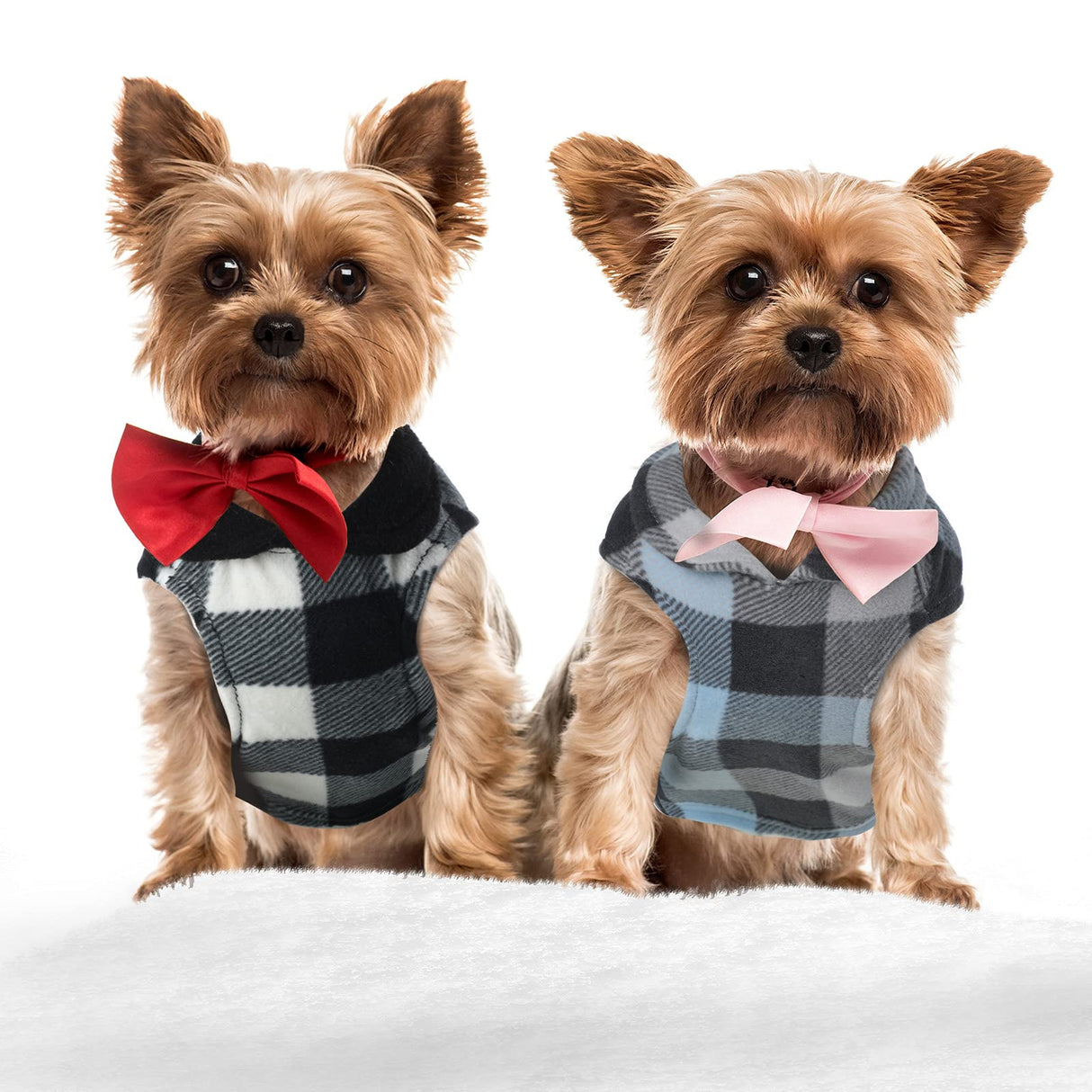 4 Pieces Winter Fabric Dog Sweater with Leash Ring Soft Fleece Vest Dog Clothes Plaid Camouflage Warm Puppy Jacket Pullover Clothes for Small Cat Puppy Chihuahua(XXX-Large)