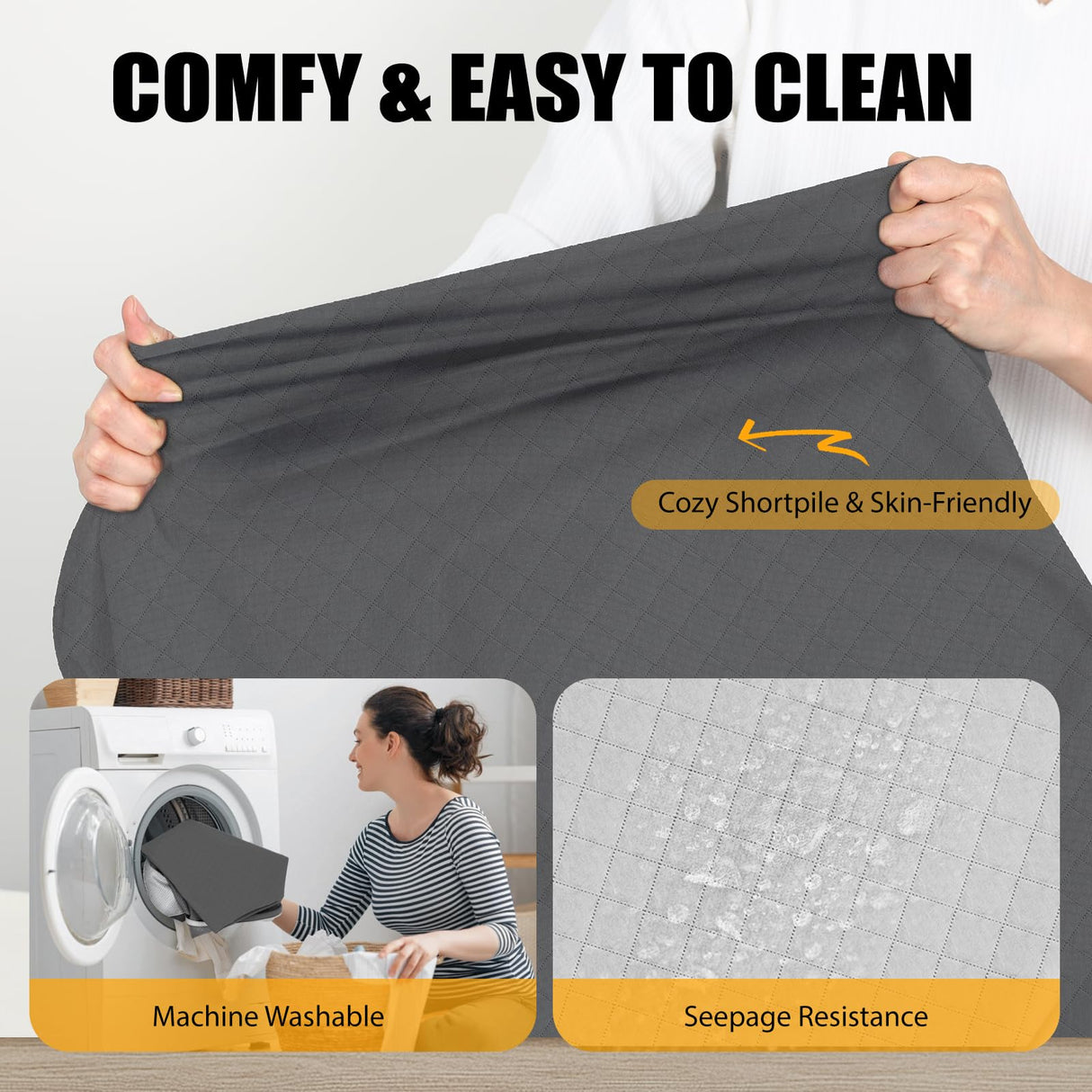 ESCRODOI Car Dog Bed for Trunk, Non-Slip SUV Cargo Liner for Dogs, Travel Pet Mat Cushion with Supportive Foam, Removable Cover for Easy Cleaning, Suitable for SUV&Truck