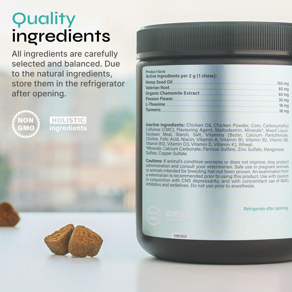 Сalming Сhews for Dogs Anxiety Relief - Dog Anxiety Relief Supplement - Soft Calming Chews - Dog Calming Treats for Storms, Separation, Fireworks, Vet Visits, Travel, Grooming, Barking, Chewing