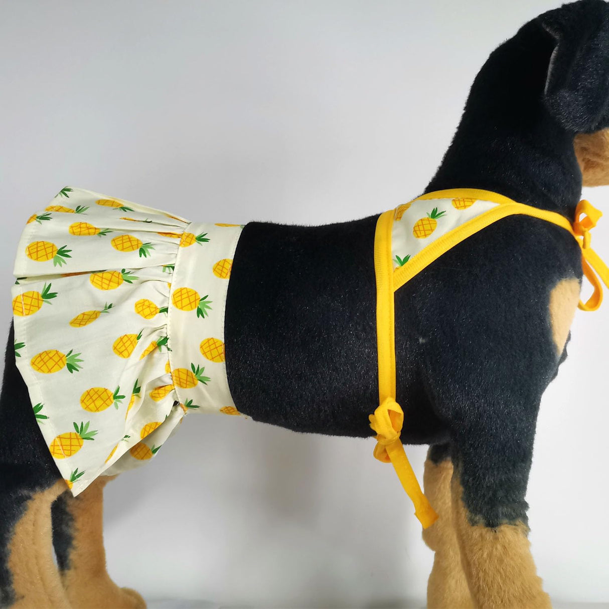 Dog Bikini Swimsuit Summer Puppy Bathing Dress Beach Clothes Cat Costume for Puppy Dog Cat Pineapple S