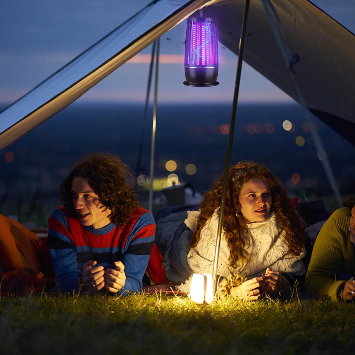 CSEONE Electric ๐ฉ๐๐ ๐๐๐๐๐๐ for Indoor & Outdoor - Rechargeable ๐ด๐๐๐๐๐๐๐ & ๐ญ๐๐ ๐ฒ๐๐๐๐๐, Portable Quiet USB LED Light ๐ป๐๐๐ for Home Office #2024 New Upgrade (Black)