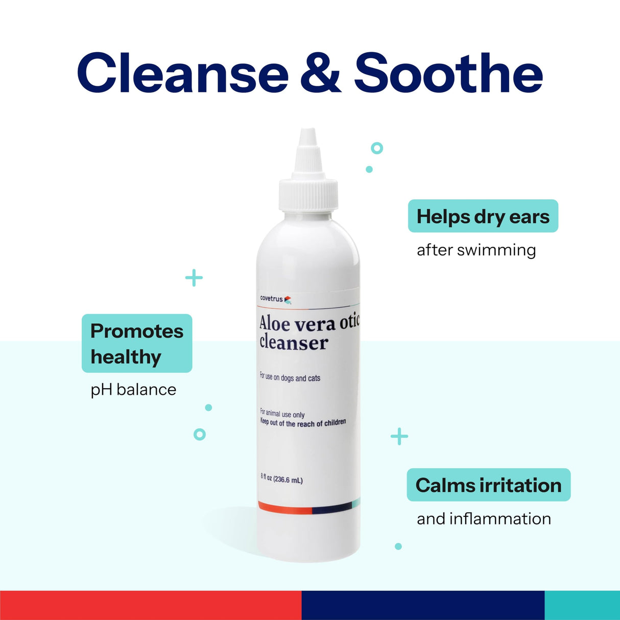 Covetrus Aloe Otic Cleaning Solution 8oz Bottle
