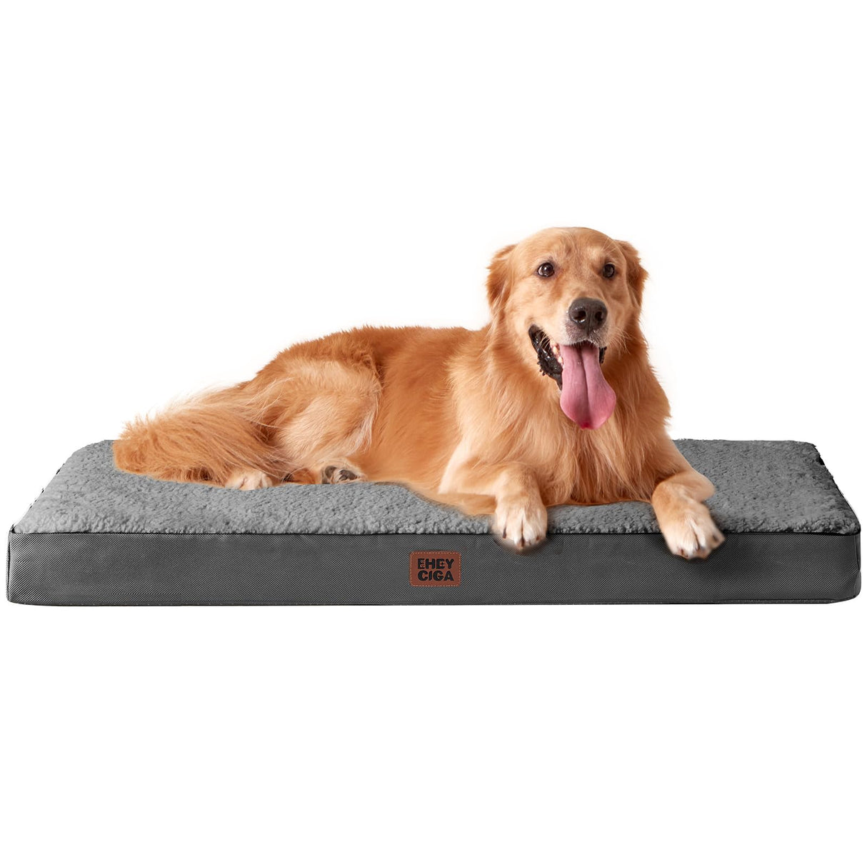 EHEYCIGA Orthopedic Medium XL XXL Dog Beds for Medium Large Extra Large Dogs with Removable Washable Cover for Crate,Grey, 36 * 27 * 3.5 inches