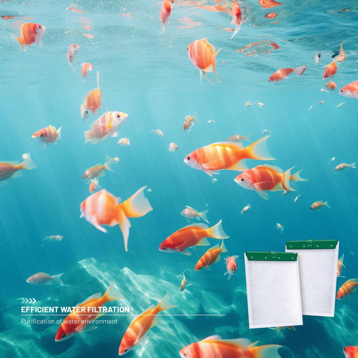 Esctabalt 16 Count Medium Filter Cartridges Compatible with Whisper Bio Bag Filters, Large Aquarium Filter Cartridge for Whisper 10i/IQ10/PF10 and Repto Filter 90 GPH