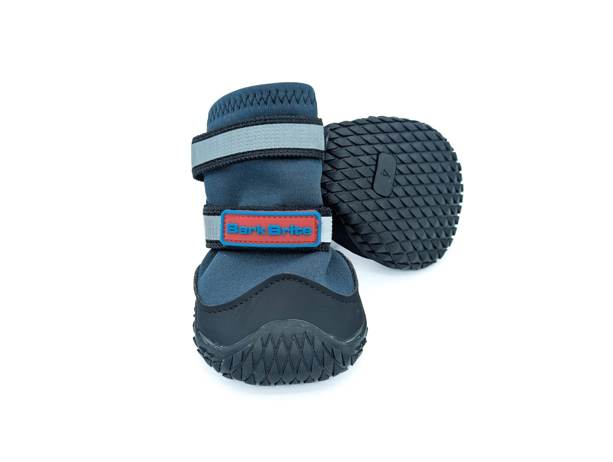 Bark Brite New All Terrain All Weather Neoprene Dog Shoe (Stone Blue, Small)