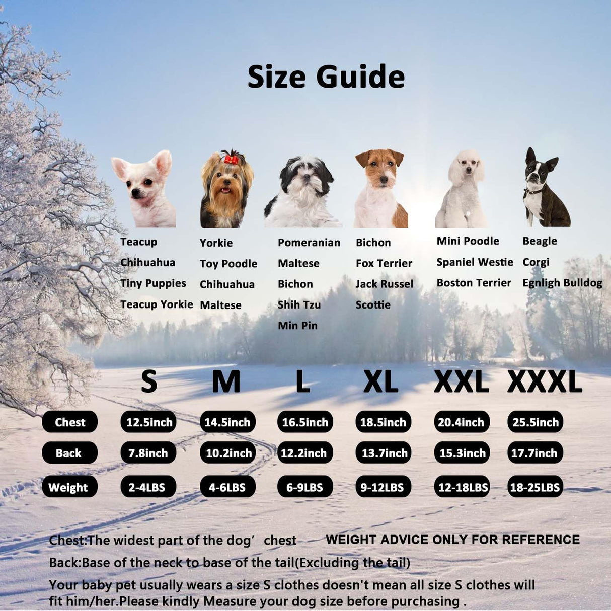 MUYAOPET Waterproof Pet Clothes for Dog Winter Warm Jacket Coat Dog Hooded Jumpsuit Snowsuit(XXL, Black)