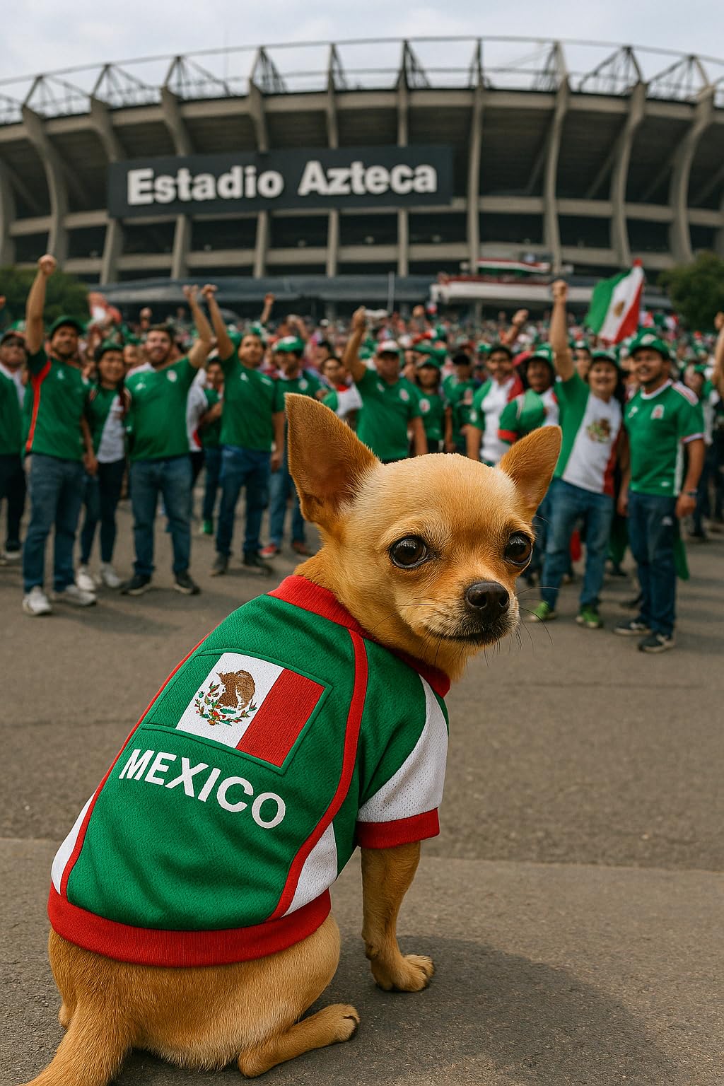 Parisian Dog Mexico Jersey - Breathable Mesh Puppy Football Jersey - Lightweight Stretch Sporty Dog Mexican Outfit - Summer Shirts for Large Dogs - Soccer Jersey for Dogs - Sportswear Pet Clothes