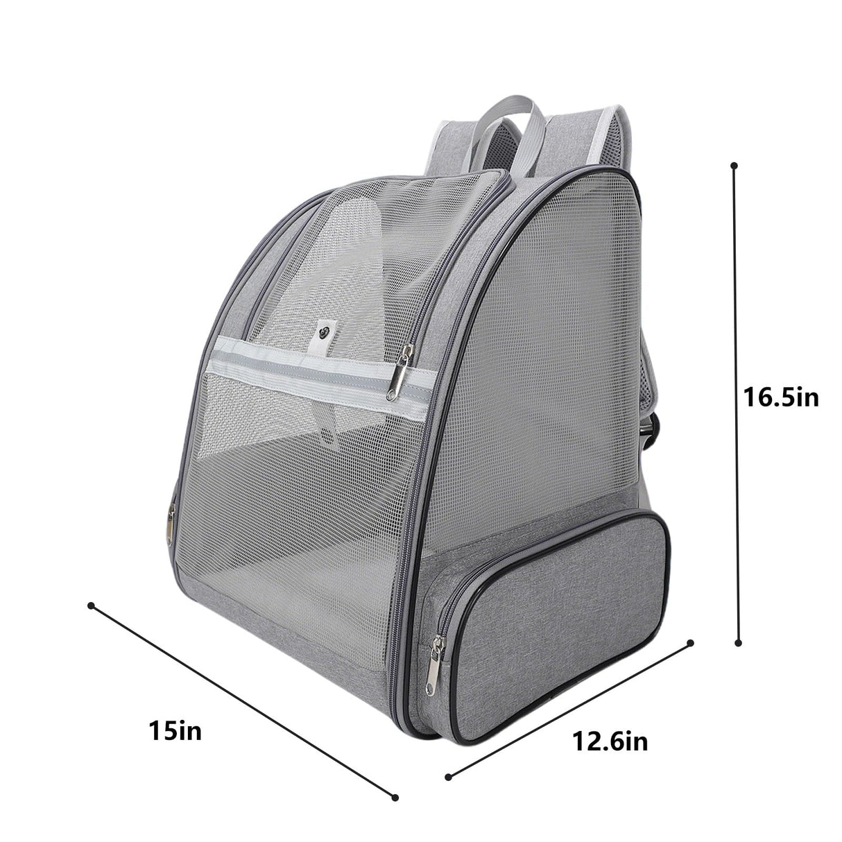 Dog Backpack Carrier for Small Dogs & Medium Cats up to 11 lbs, Foldable Pet Travel Backpack with Ventilated Mesh, Comfortable Cat/Dog Carrier for Hiking, Camping & Travel