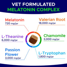 Load image into Gallery viewer, GOODGROWLIES Melatonin for Dogs to Sleep 6mg - Doggie Sleep Aid Treats - Sleeping Pills for Anxiety - Extra Strength Calming Chews Large & Medium Breed Help Sleep at Night - Made in USA - 120Ct