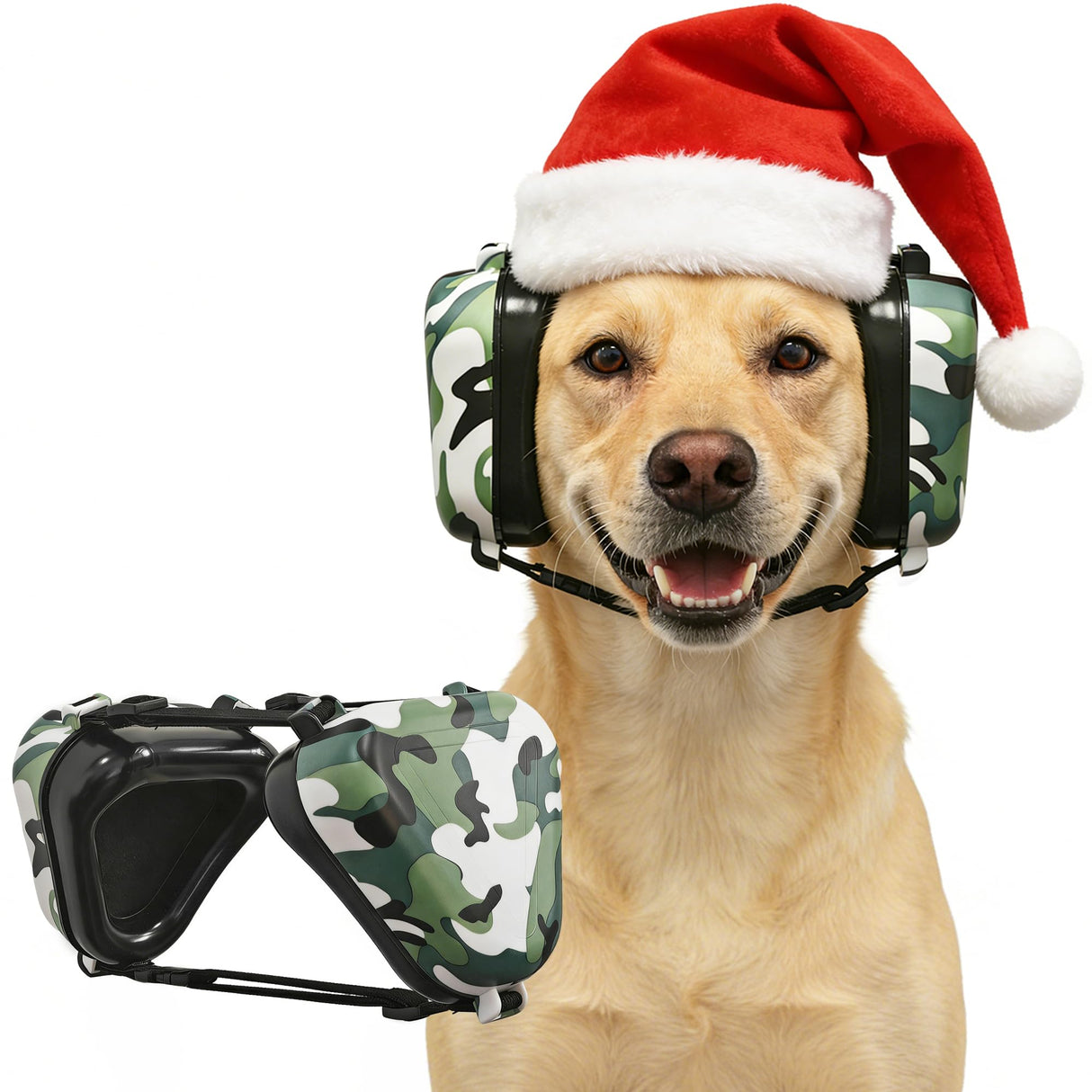 KingGlore Dog Ear Muffs for Noise Protection, 22dB NRR Noise Cancelling Headphones for Dogs - Adjustable & Comfortable Calming Earmuffs, Anxiety Relief for Fireworks, Thunder, Hunting, Vacuums, Travel