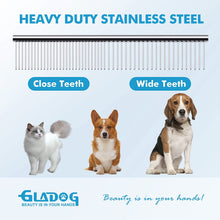 Load image into Gallery viewer, GLADOG Professional 5 in 1 Dog Grooming Scissors Set with Safety Round Tips, Sharp and Heavy-duty Pet Grooming Shears for Cats