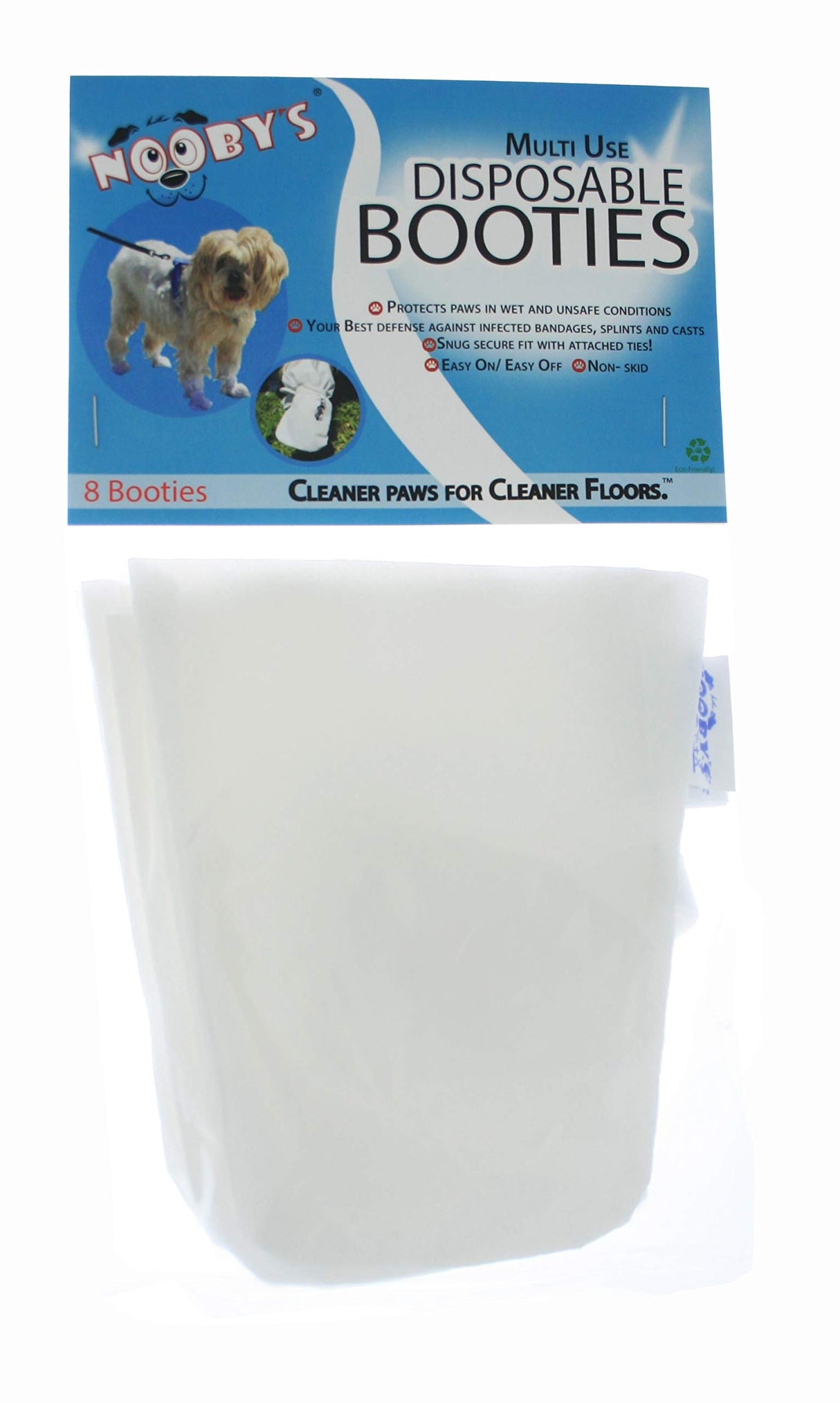 Wound Recovery Dog Boots 8-Pack by Nooby's. Protects Wounds, Bandages and medications. Medical Dog Booties for Maximum Protection Indoors and During Short Walks. (3XL: 6.5" - 7" Width)