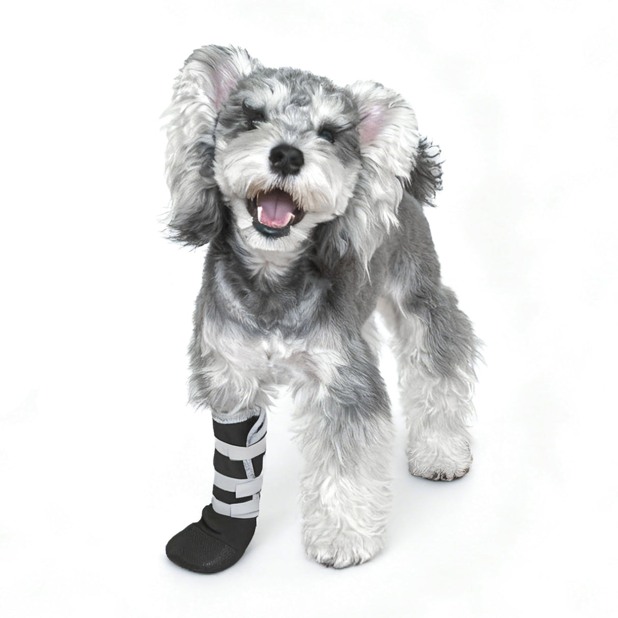 Snugrance 2 pcs Dog Paw Wound Recovery Boot, Lick-Proof Protection, Non-Slip Pet Shoe with 3 Strengthen Self-Adhesive Strap, Soft Protector for Medium to Large Dogs (M)