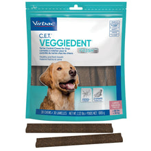 Load image into Gallery viewer, Virbac CET Veggiedent FR3SH Tartar Control Chews for Large Dogs Over 66 Pounds, Plant-Based Formula, 30 Count Bag