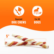 Load image into Gallery viewer, Good 'N' Fun Triple Flavor Twist Rawhide Treats For Dogs, 70 count