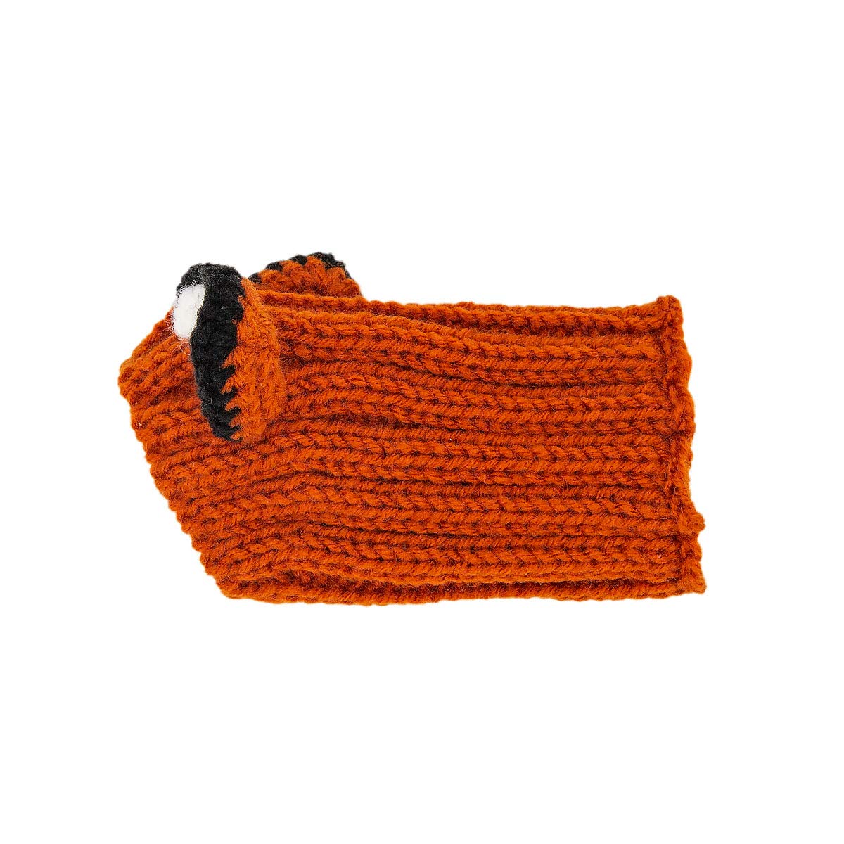 Zoo Snoods Fox Costume - Knit Dog Snood Ear Wrap for Pets, Warm Neck Cover for Halloween and Winter (Small)