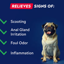 Load image into Gallery viewer, STRELLALAB Anal Gland Support Chews - Scoot Treatment - Digestive Enzymes, Prebiotics & Fiber Supplement for Dogs Digestion & Gut Health. Proprietary Blend of Beet, Psyllium, Dandelion & Pumpkin 120Ct