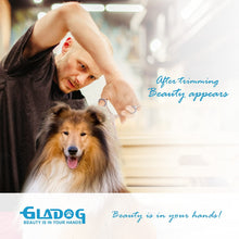 Load image into Gallery viewer, GLADOG Professional 5 in 1 Dog Grooming Scissors Set with Safety Round Tips, Sharp and Heavy-duty Pet Grooming Shears for Cats