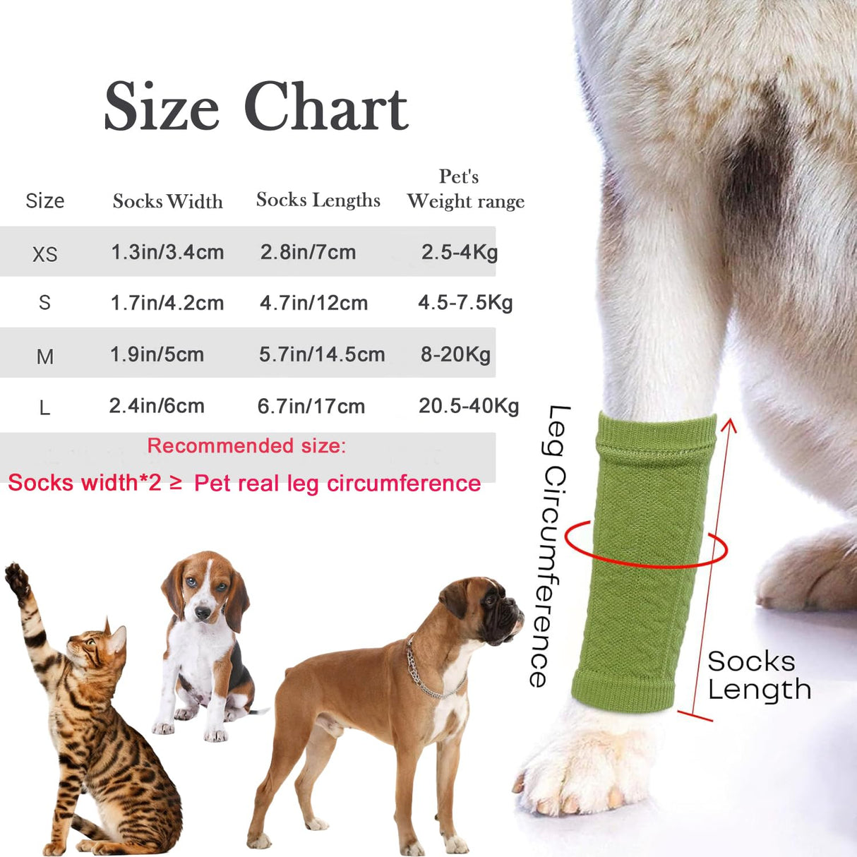 8 Pcs Pet Dog Elbow Sleeve Protector Pets Leg Brace Knitted Sock Warm, Dog Elbow Wrap, Dog Leg Warmer Wrap Protector for Small,Medium Dogs Puppy Stocking Stuffers Puppy Cat Leg Sock (Yellow, L)