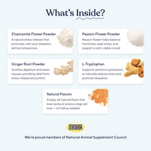 Load image into Gallery viewer, Pawfy Calming Chews for Dogs | Natural Dog Calming Chews - Supports Relaxation and Calm Behavior | Helps with Thunder, Separation, Chewing & Barking | Soothing Aid for Fireworks - 30 Turkey Treats