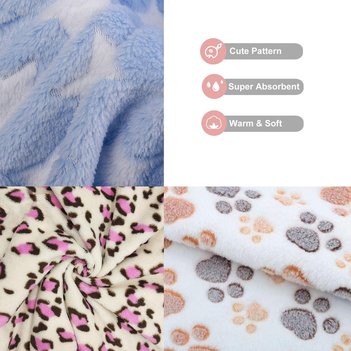 Small Dog Bathing Towel, Adjustable Dog Bath Robe for Cold Weather, Puppy Pajamas Warm Flannel Dogs Pjs, Pet Coats for Small Dogs Blue Stars M