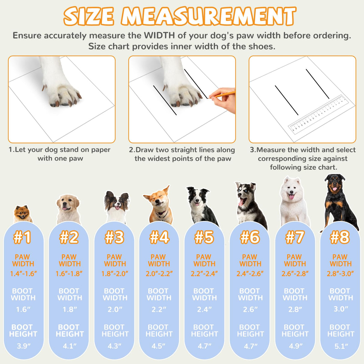 Dog Shoes for Medium Large Size Dogs, Breathable Dog Shoe for Hot Pavement, Dog Booties and Paw Protectors to Prevent Licking, Anti-Slip Dog Boots with Reflective for Summer, Hiking, Snow (Size 6)
