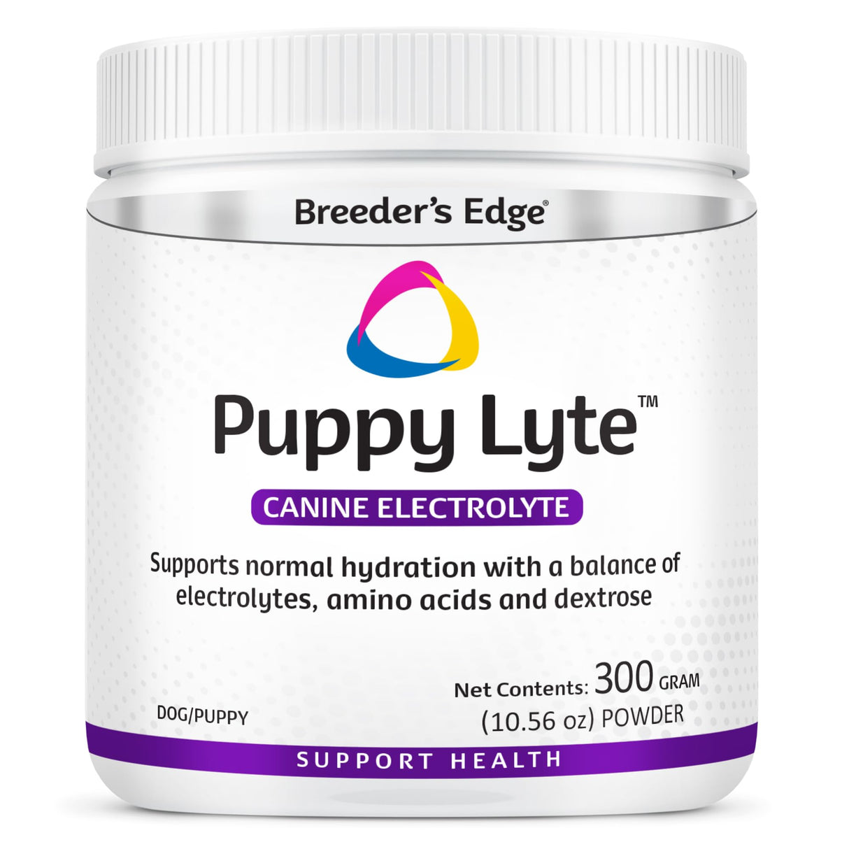 Breeder’s Edge Puppy Lyte, Electrolyte Supplement for Puppies and Nursing Dogs, Supports Hydration, Energy & Recovery, Chicken Soup Flavor, 300g