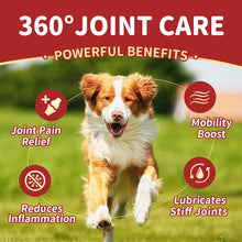 Load image into Gallery viewer, NATURE TARGET Glucosamine for Dogs, Joint Supplement with Chondroitin, MSM, Omega-3, Hemp for Pain Relief, Hip & Joint Chews for Dogs with Calcium for Bone Health, 120 Soft Chews