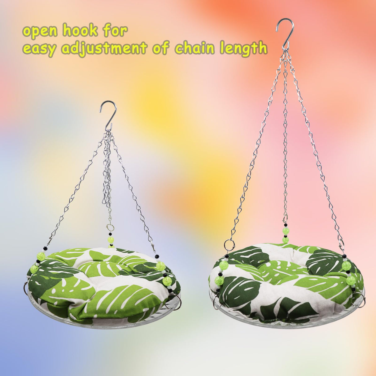 11.8in Reptile Bed,Reptile Hammock Swing Hanging Bed, Lizard Swing Toy, Lizard Bed, Reptile Lounger Terrarium Hanging Hammock for Bearded Dragon Lizard Gecko Chameleon Parrot Hamster Small Pets