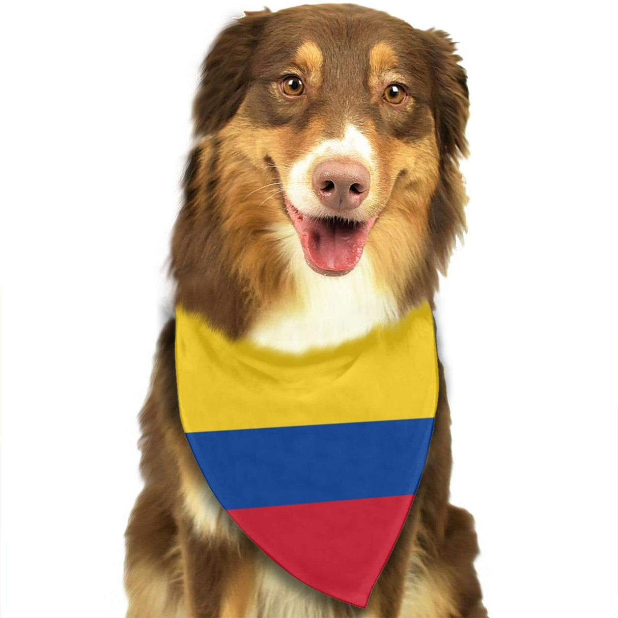 Dog Bandanas Colombia Flag Pet Bandana Scarf Triangle Bibs Kerchief Accessories for Dogs Cats