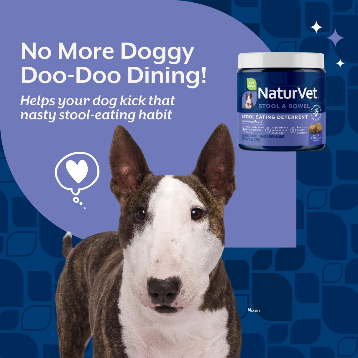 NaturVet – Coprophagia Stool Eating Deterrent – Deters Dogs from Consuming Stool – No Poop Eating for Dogs - Enhanced with Breath Aid Freshener, Enzymes & Probiotics – 130 Soft Chews