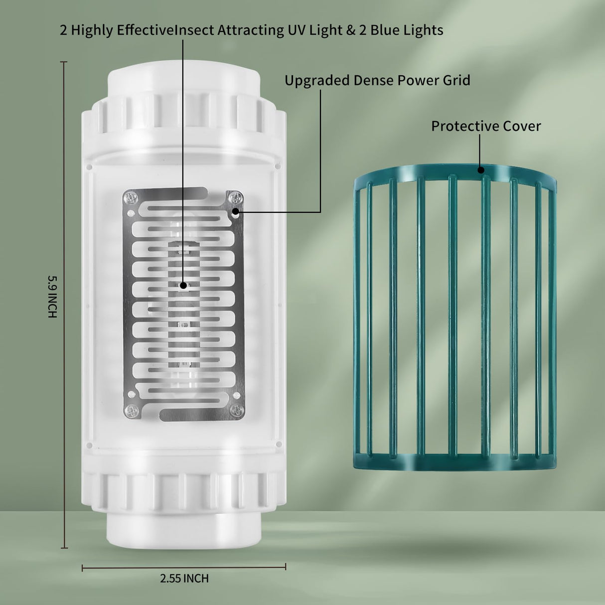 Bug Zapper Indoor, 4 Pack Electronic Mosquito Zapper Indoor Mosquito Killer Lamp with UV Light Attractant, Plug in Fruit Fly Traps Indoor for Home, Living Room, Office Pest Control