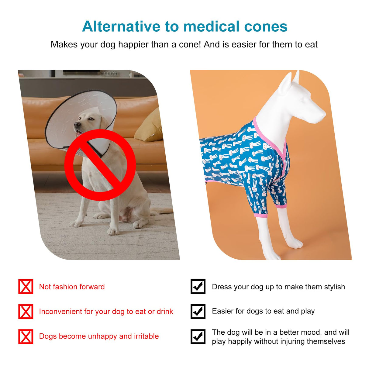 LovinPet Large Dog Jumpsuit, Dog Pjs, Lightweight Stretchy Fabric, Blue Octopus Print Dog Jumpsuit, Onesies for Dogs, Pitbull Shirt, Pajamas for Pitbulls, Easy to Wear Large Dog Clothes,2XL