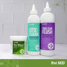 Load image into Gallery viewer, Pet MD Veterinary Tris Flush Cat & Dog Ear Cleaner - Dog Ear Flush - 12 oz