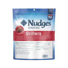 Load image into Gallery viewer, Blue Buffalo Nudges Grillers Natural Dog Treats with Real USA Beef, Made in the USA, Steak, 36-oz Bag