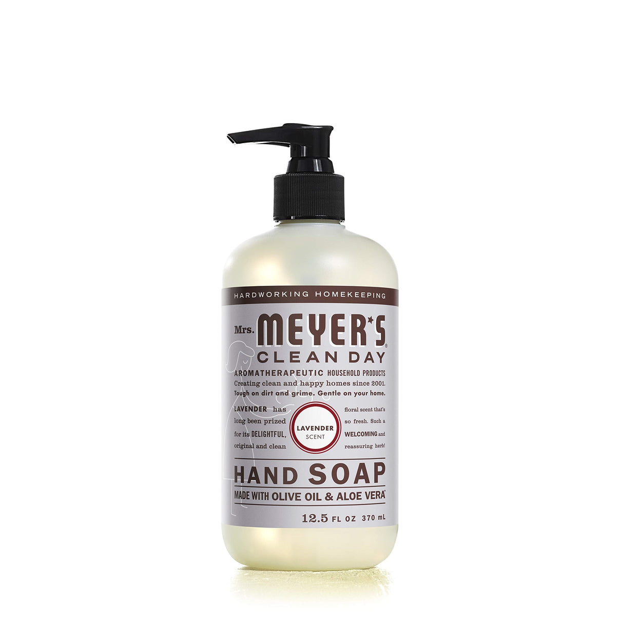 Mrs. Meyer's Liquid Hand Soap Variety Pack includes 1 Mint, 1 Rose, 1 Lilac, 1 Basil, 1 Lemon Verbena, and 1 Lavender Hand Soap (Pack of 6)