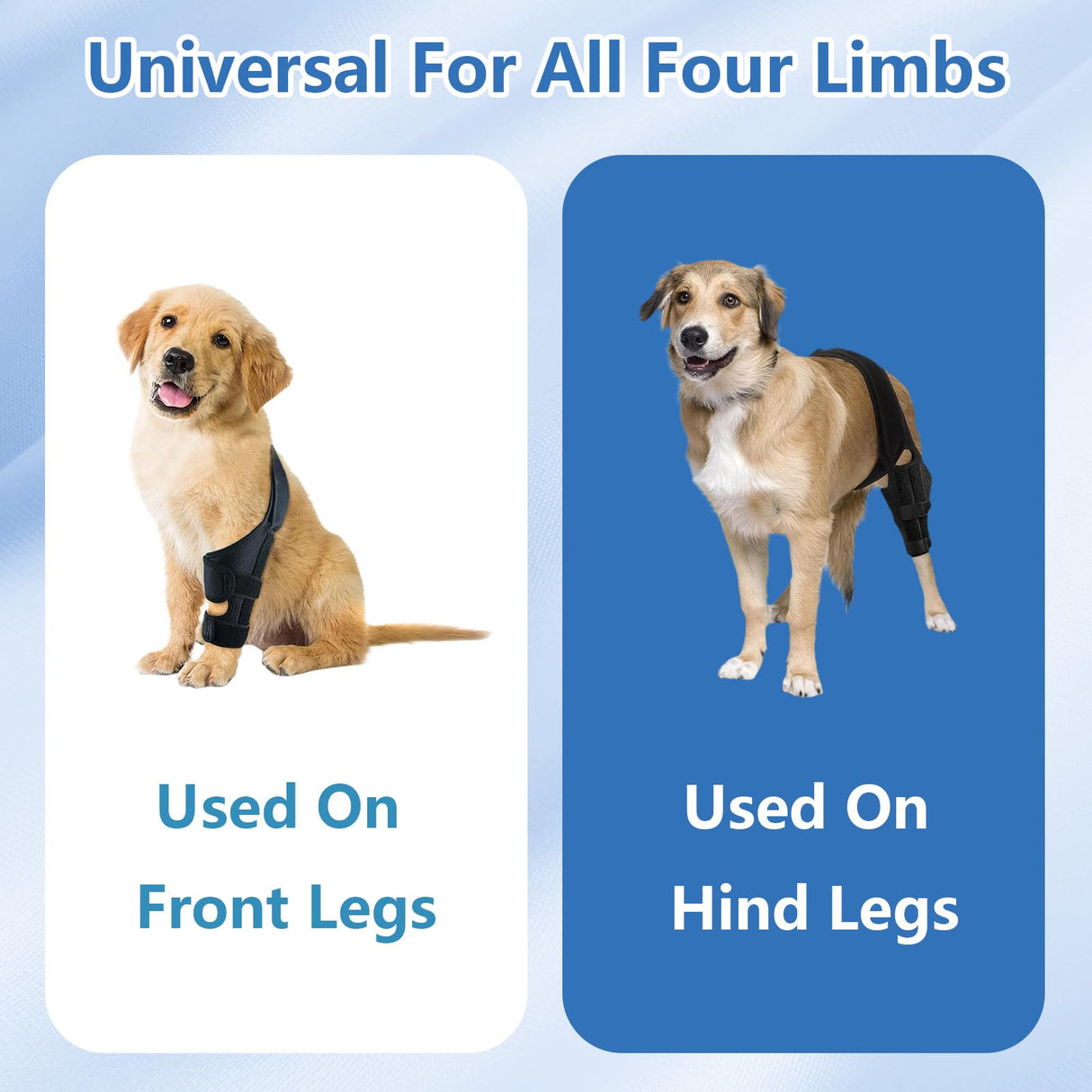 Nylvian Dog Knee Brace for Torn Acl Hind Leg - Adjustable Stabilizing Support for Ccl Injury, Luxating Patella, Hind Leg Pain & Arthritis - Rear Leg Limp Support
