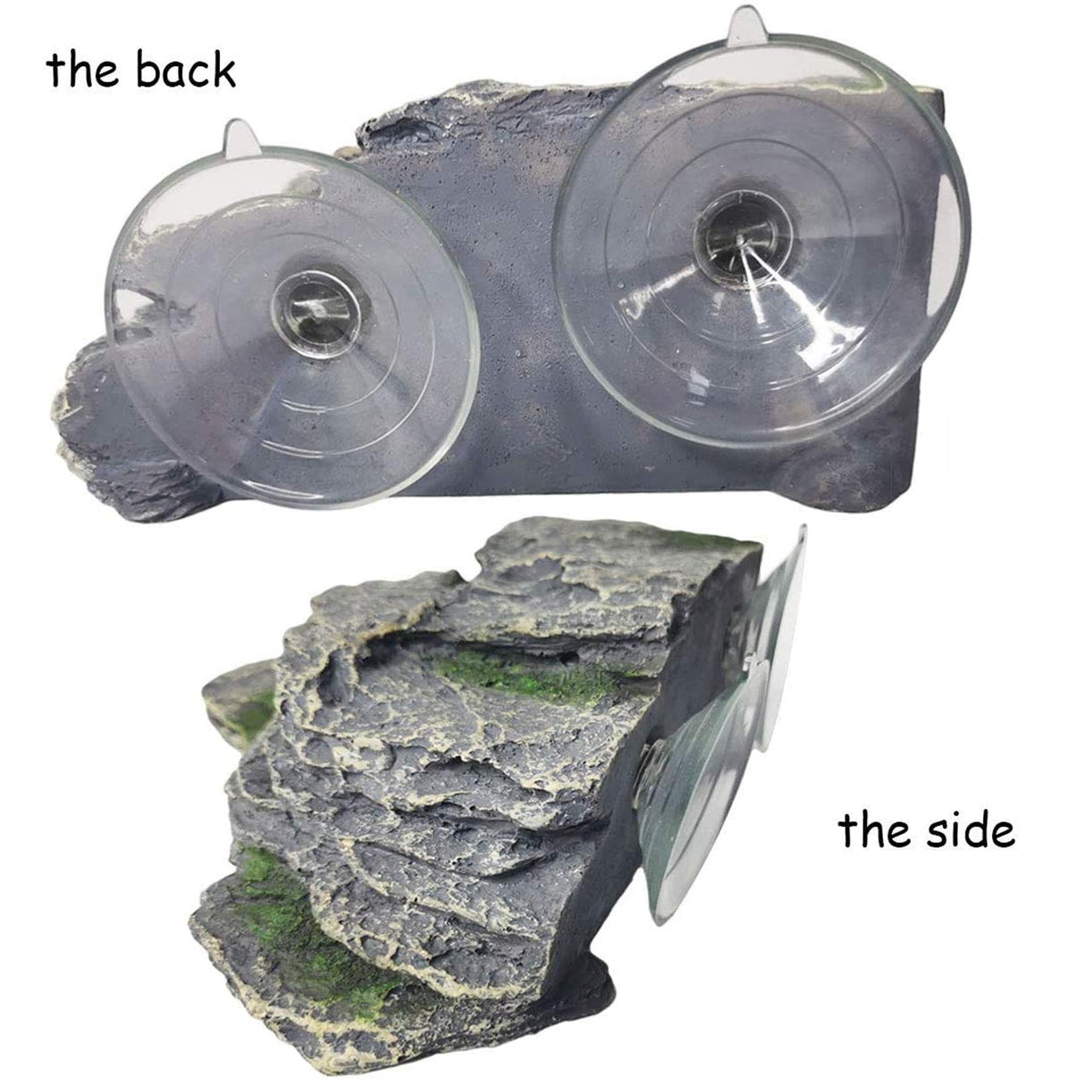 PINVNBY Basking Platform for Turtles Tortoise Dock Resin Resting Rock Reptile Habitat Climbing Ornament Floating Ledge Aquarium Decoration with 2 Pcs Suction Cups for Frogs, Newts,Lizard(3 Pcs)