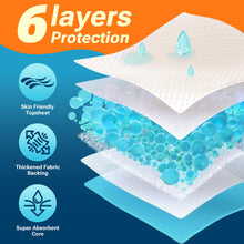 Load image into Gallery viewer, Clean Spaces Extra Large Puppy Pads 28"x34",Super Absorbent Disposable Pee Pads for Dogs / Wee Wee Pads / Potty Training Pads, Incontinence Bed Underpads for Adults, 50 Count
