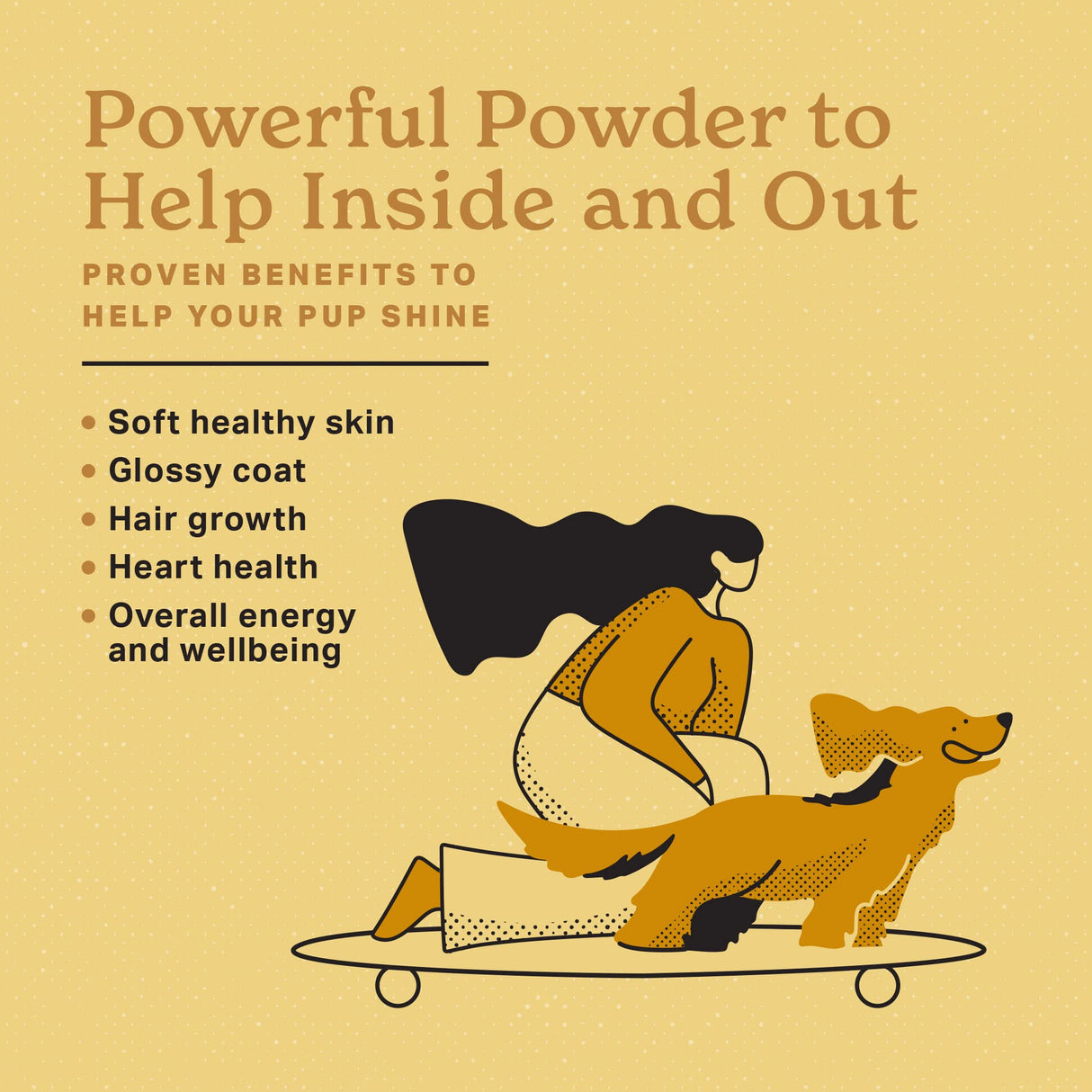 The Missing Link Skin & Coat + Probiotics Supplement 1lb Bag - Powerful Superfood Powder for Dogs Supports Healthy Skin & Glossy Coat, Promotes Hair Growth