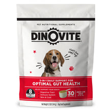 Load image into Gallery viewer, Dinovite 3 in 1 Probiotic for Medium Dogs, Skin & Coat, Digestive Health & Joint Relief, Dog Food Toppers, Immune Support, Allergy Relief & Itch Relief Skin Care, 30 Servings (18-45lb)