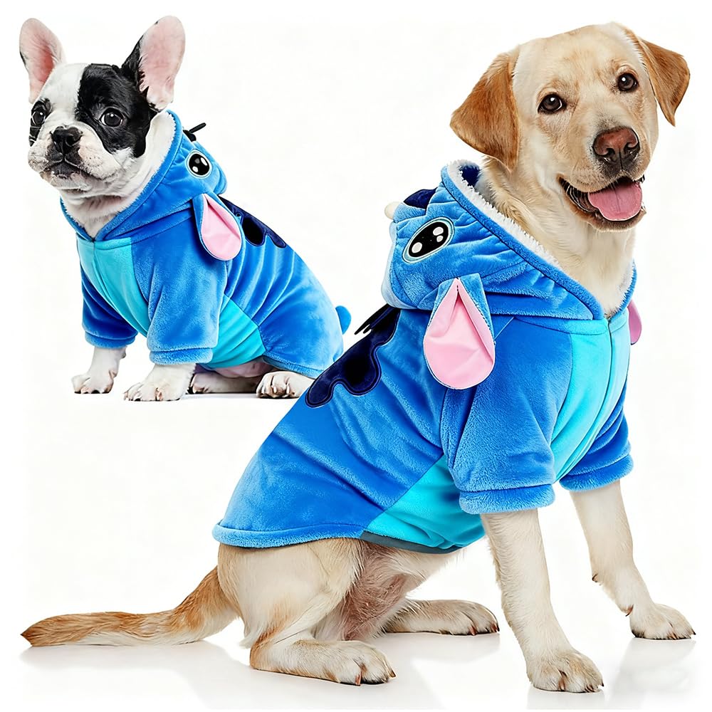 Dog Costume, Gmayoo Funny Pet Cosplay Outfit Party Dress Up Dog Hoodies Clothes for Large Medium and Small Dogs Halloween Christmas Winter